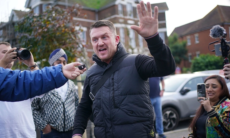 Tommy Robinson charged with harassment