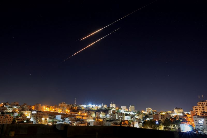The Israeli military reported that missiles were launched from Iran towards Israel early Thursday morning, as the conflict enters seventh day.