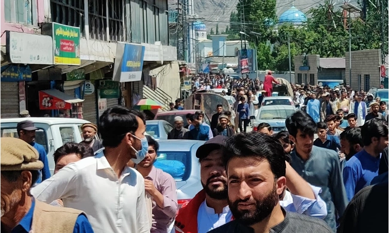 Protesters in Gilgit Baltistan demand release of AAC leaders