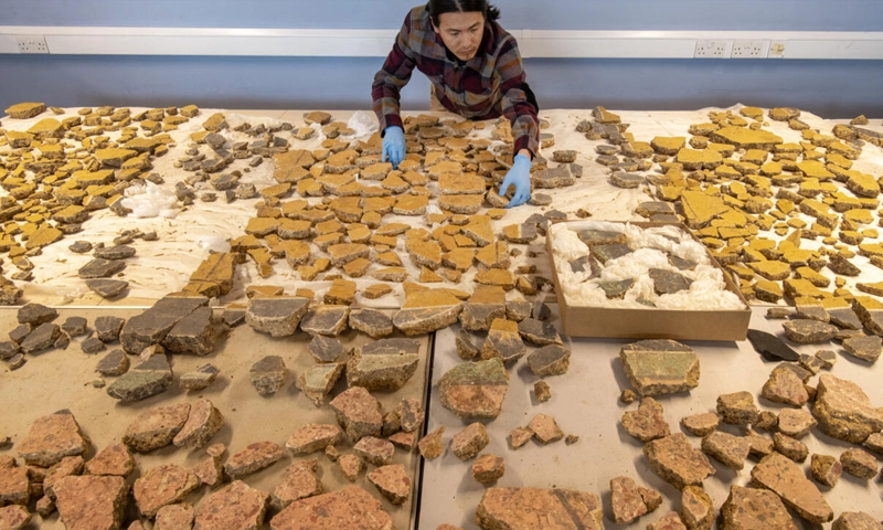 2,000-year-old Roman wall paintings unearthed in London