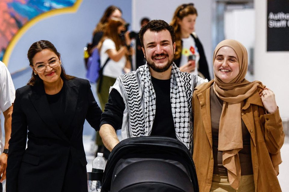 Mahmoud Khalil vowed to resume his pro-Palestinian activism as he returned to New York a day after he was released on bail from a US jail.