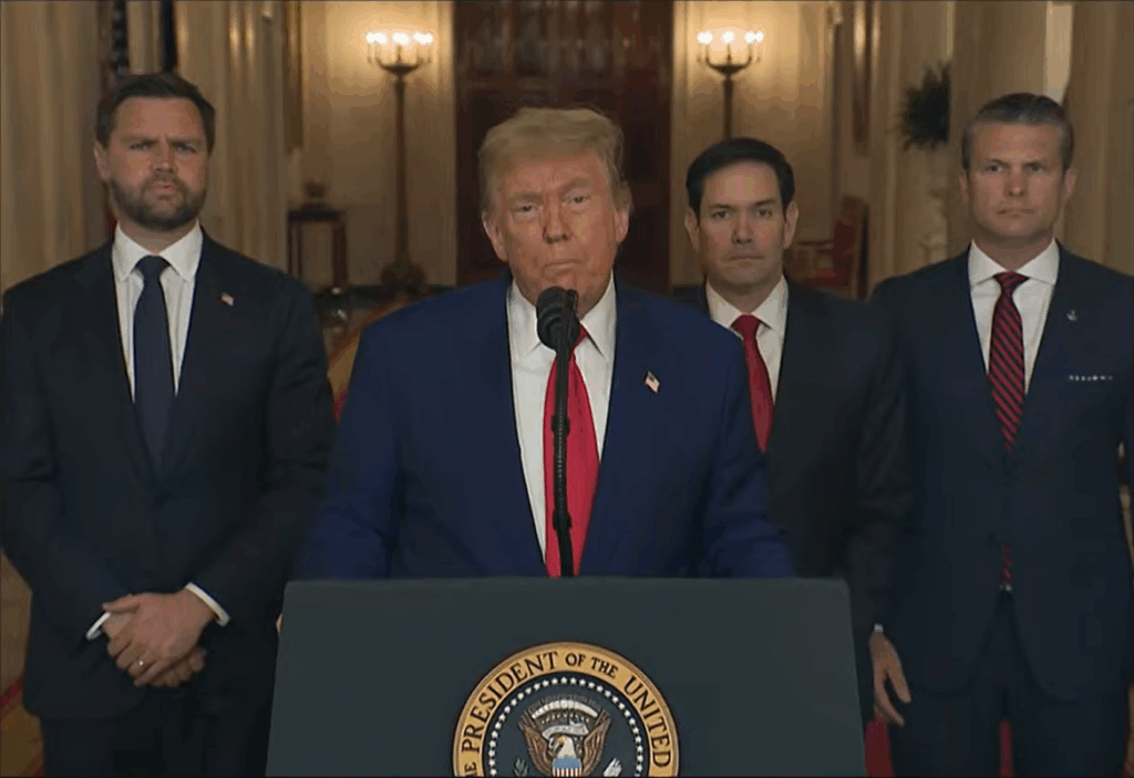 Trump press conference following attack on Iranian nuclear sites