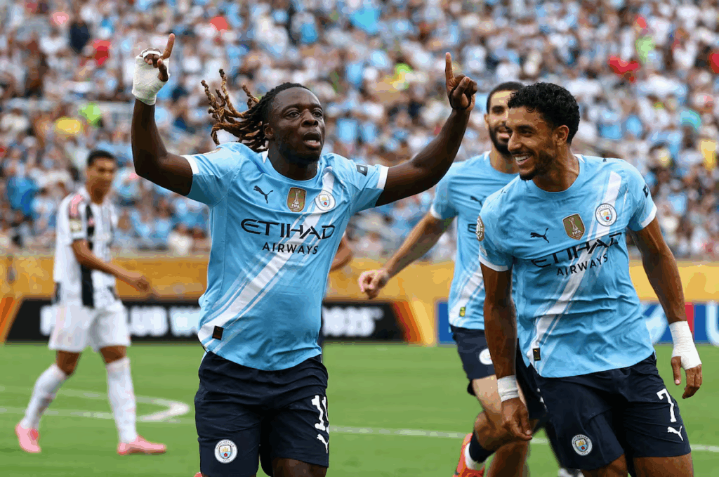 Man City secured top spot in Group G of the Club World Cup with a 5-2 thrashing of Juventus on Thursday, exposing Juve's defensive frailties.