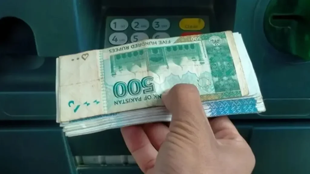 Bank cash withdrawals