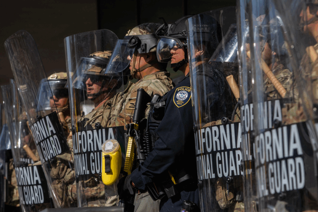 US Marines arrived in Los Angeles under orders from President Trump, who has also activated 4,000 National Guard troops to quell protests.