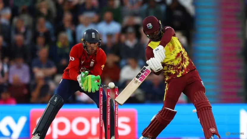 Ben Duckett blasted a whirlwind 84 from 46 balls as England posted their second highest T20 International score of 248 against West Indies.