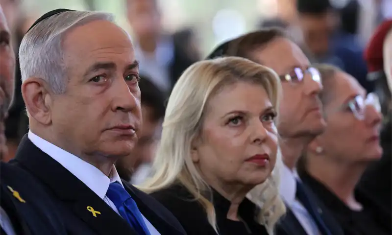 netanyahu with wife Sara