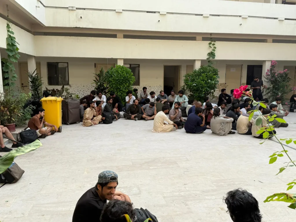 QAU students protest