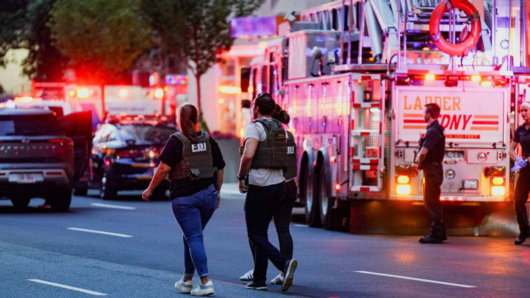 A person opened fire inside a Midtown Manhattan skyscraper housing the NFL headquarters and offices of several major financial firms, i