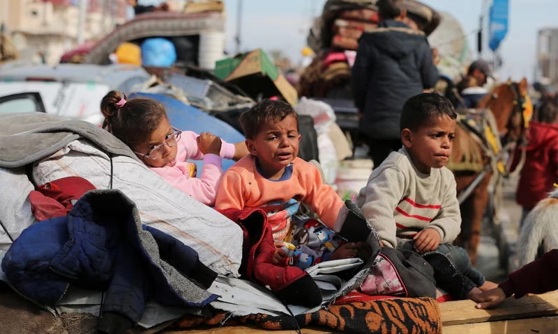 Palestinian children in Gaza