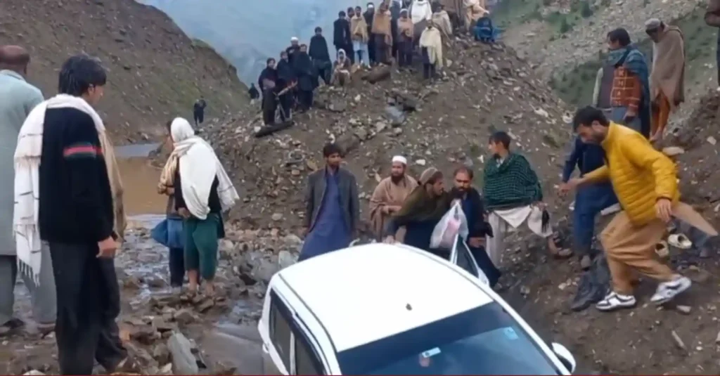 Deadly floods and landslides disrupted northern and central Pakistan, killing scores and blocking key roads, officials informed on Monday.