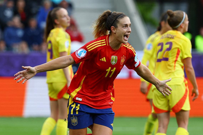 Spain reached the quarter-finals of Women's Euro 2025 on Monday after the world champions' hammered Belgium 6-2.
