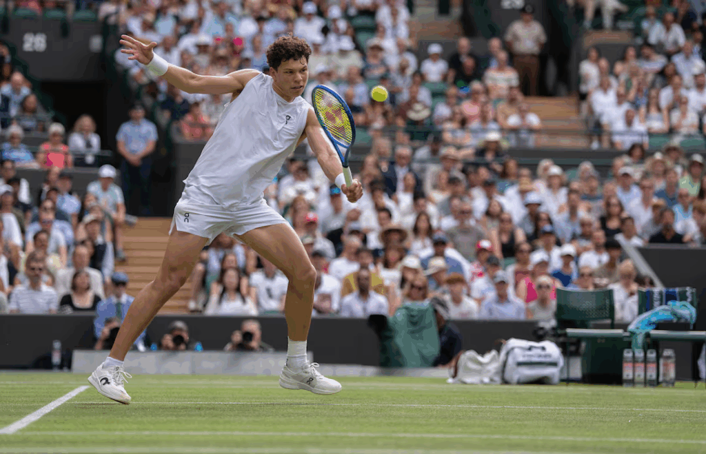American Ben Shelton said he paid the price for trying to serve too fast after losing 7-6(2) 6-4 6-4 to Jannik Sinner in the Wimbledon quarter-finals on Wednesday.