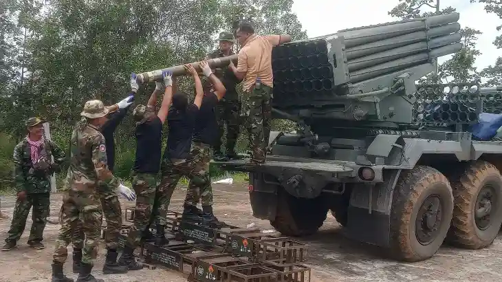 Violence flared between military forces of Thailand and Cambodia along their disputed borders on Thursday.
