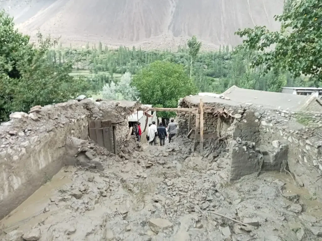 flash floods in Gilgit-Baltistan