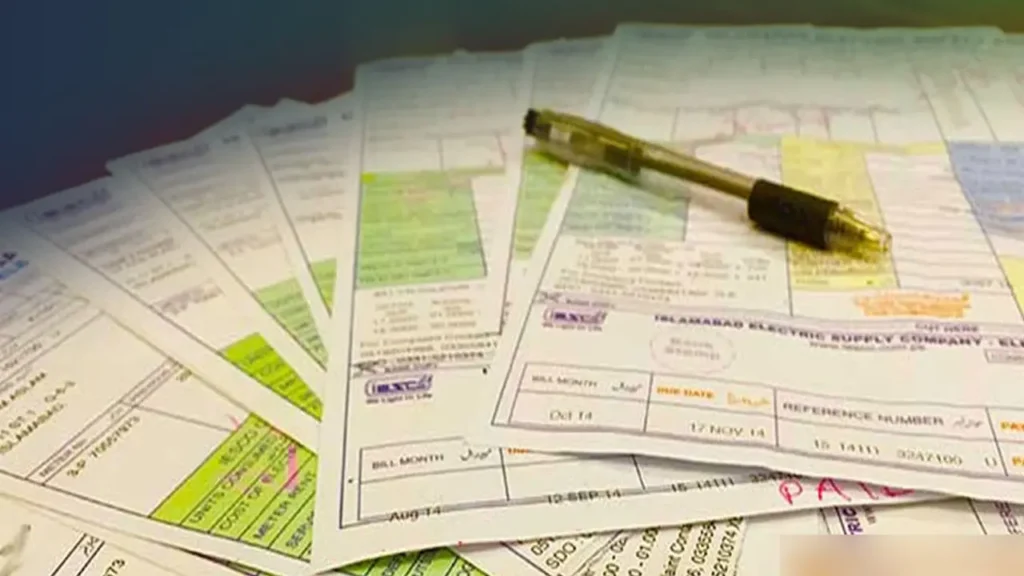 Electricity bills QR code