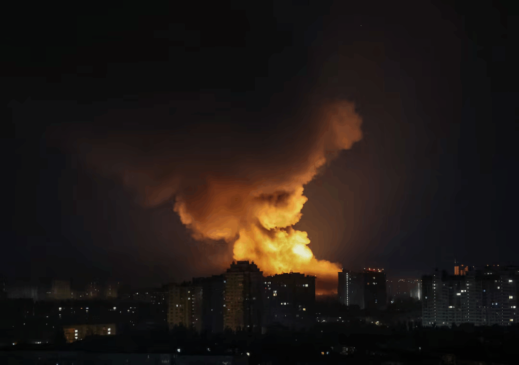 Russian air defence units downed dozens of Ukrainian drones in widely dispersed parts of the country, including St Petersburg.