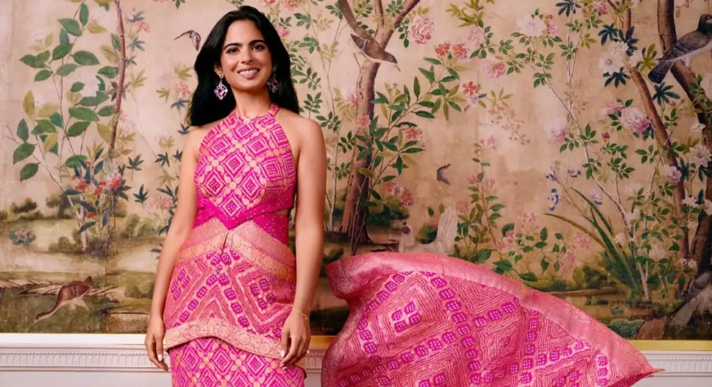 what is so special about Isha Ambani's pink gown?