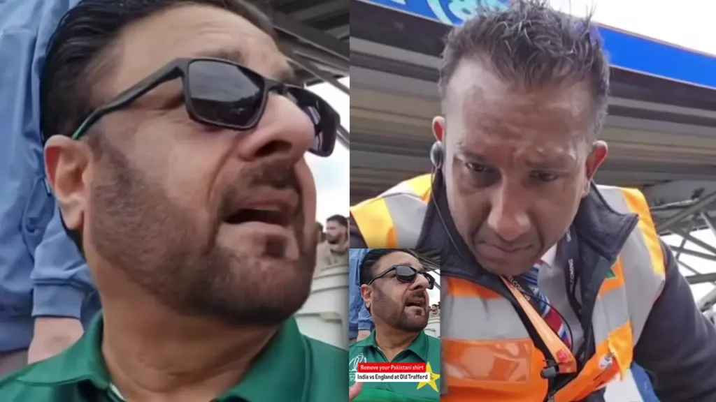 Pakistan fan asked to remove shirt during England India test