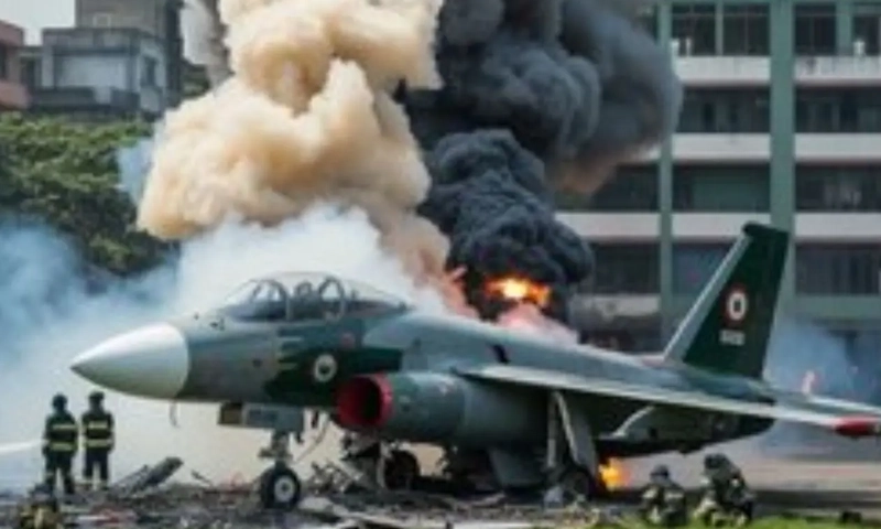 Bangladesh fighter jet crashes