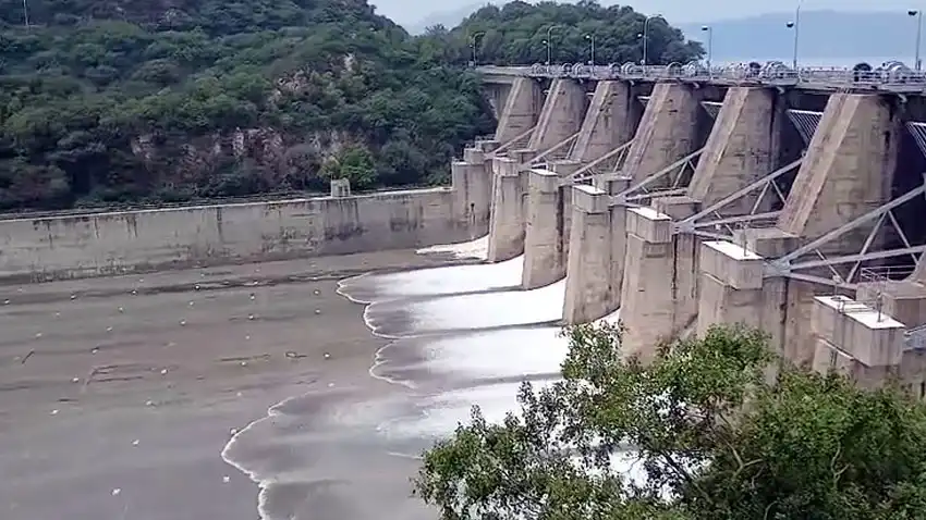 Tarbela dam spillways opened