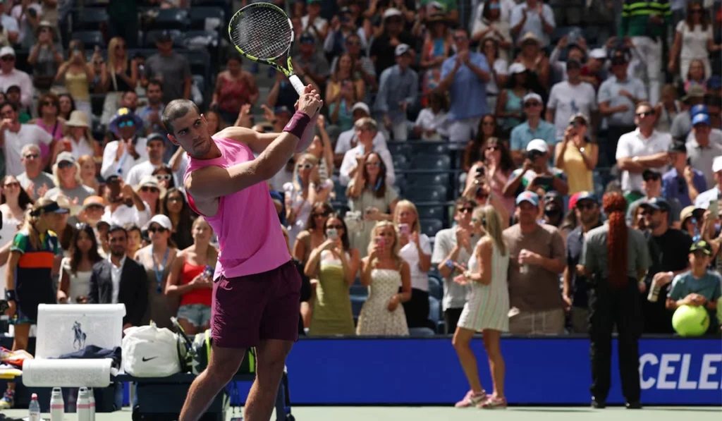 Alcaraz crushes Darderi, Rybakina routs Raducanu in US Open