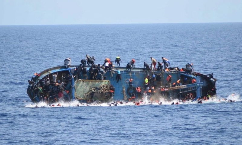 boat capsize in Mediterranean