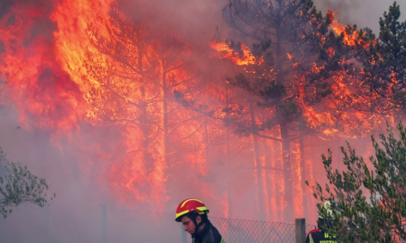 Wildfires in Balkans as Europe grapples with heatwaves