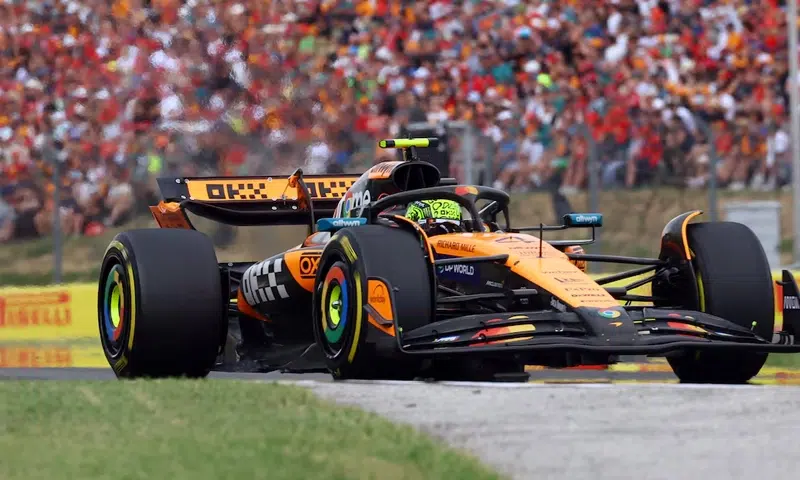 Norris wins Hungarian Grand Prix to trim Piastri lead