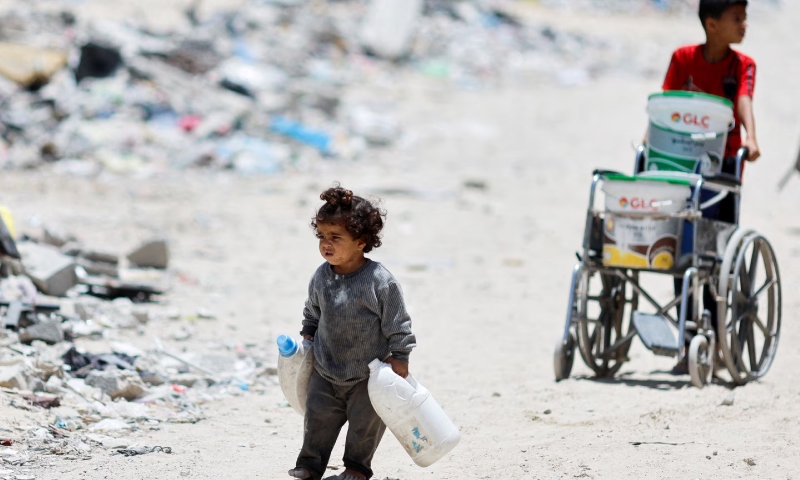 'Engineered famine': Starving 'Gaza children too weak to cry