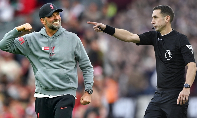 referee Coote and Klopp