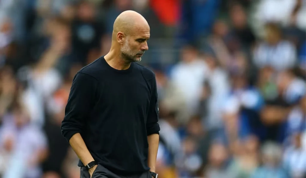 Man City lose to Brighton, Guardiola rues momentum shift