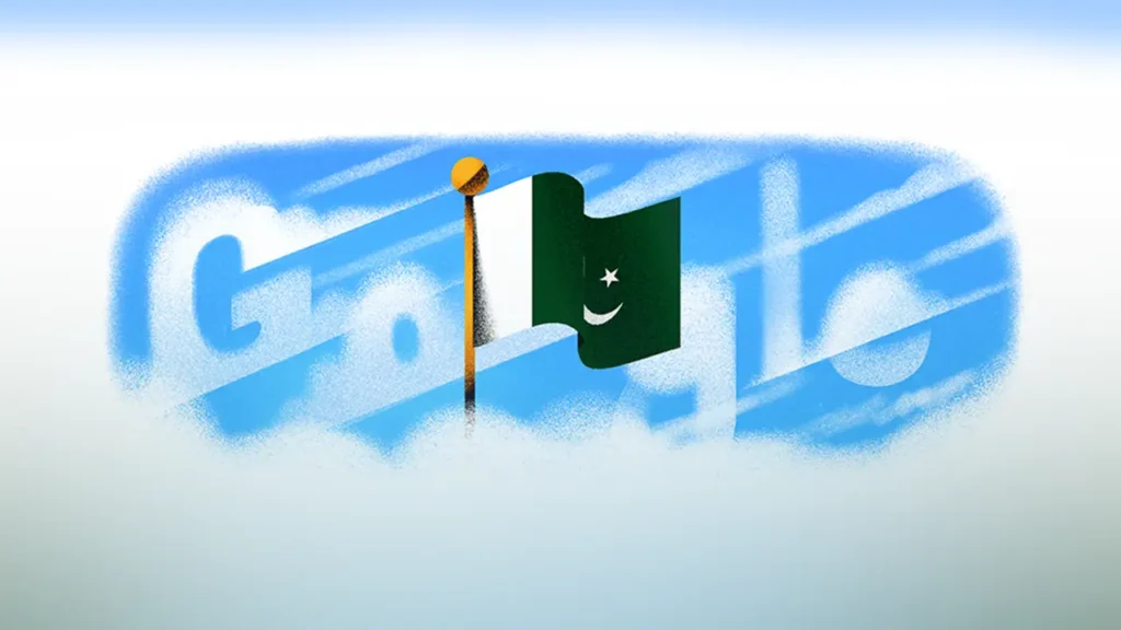 Google Doodle for Pakistan independence day