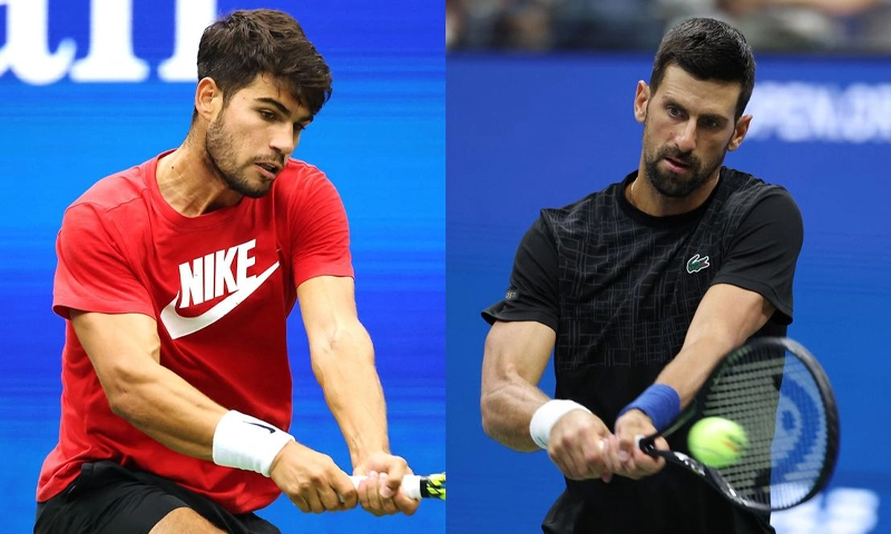 Alcaraz and Djokovic