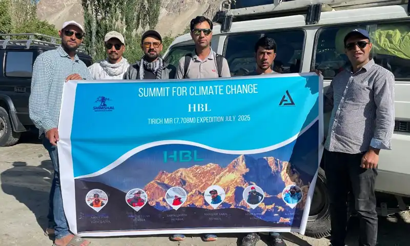 Five local climbers summit Tirich Mir for climate awareness