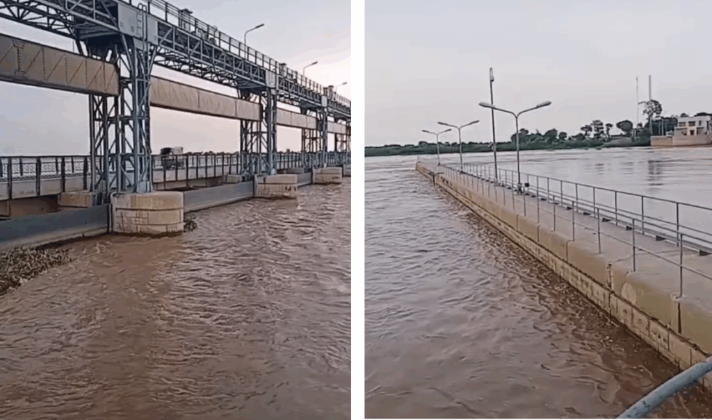 The Chenab river’s water level rose sharply by Saturday, triggering urgent warning in Jhang district as risk of flood rises.