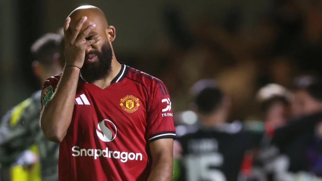 Grimsby Town caused a major upset by eliminating Manchester United from the Carabao Cup after a 2-2 draw and a 12-11 win on penalties.