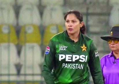 Slow left-arm orthodox spinner Sadia Iqbal fell to third place in the latest ICC Women’s T20 International (T20I) bowling rankings.