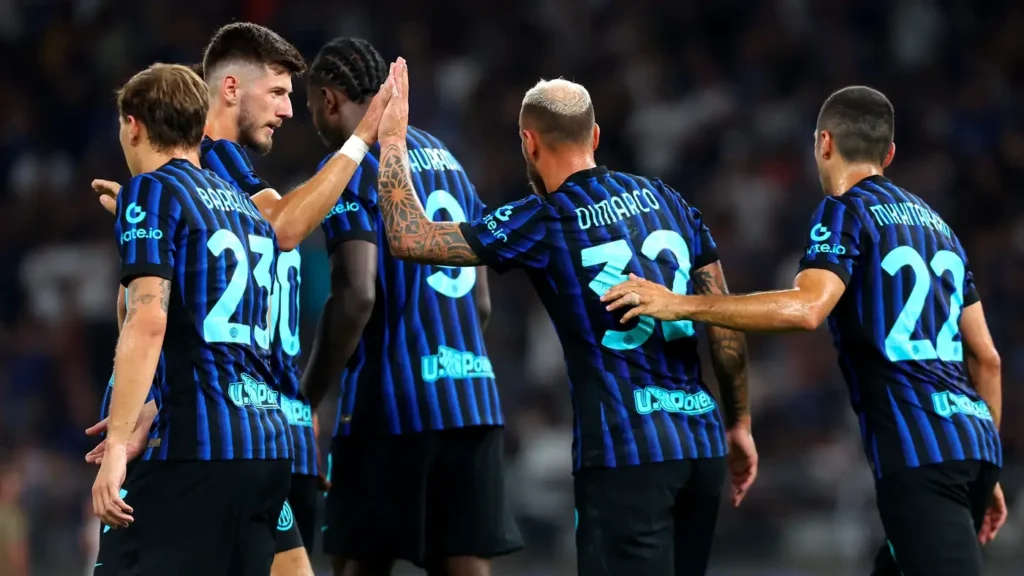 Inter Milan ended their pre-season campaign on a good note with a 2-0 win against Greek champions Olympiacos.
