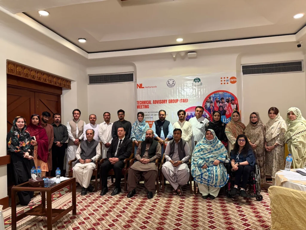 Balochistan set up its first Technical Advisory Board for gender-based violence service providers focused on women with disabilities.