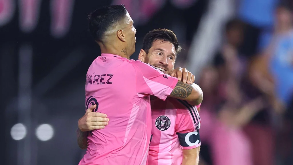 Inter Miami secured a 3-1 win over LA Galaxy at Chase Stadium on Saturday, with contributions primarily from Messi, Alba and Luis Suarez.