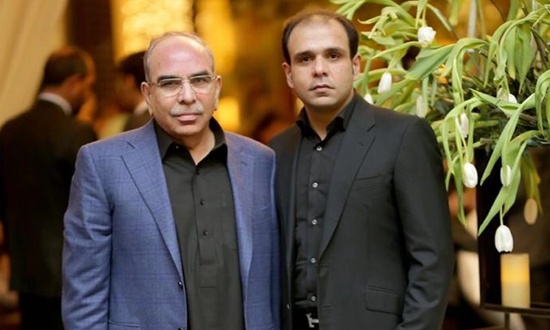 Malik riaz with son ali malik riaz