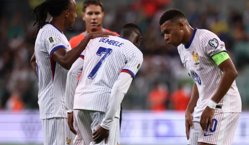 PSG fuming after Dembele, Doue international duty injuries