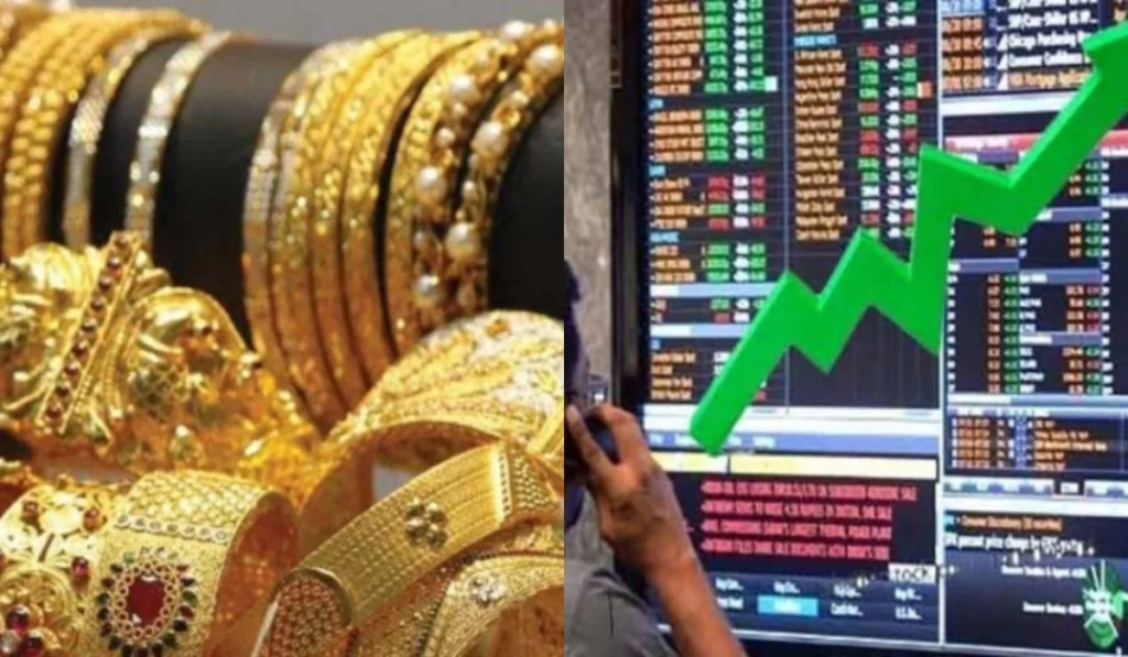 Stocks and gold soar