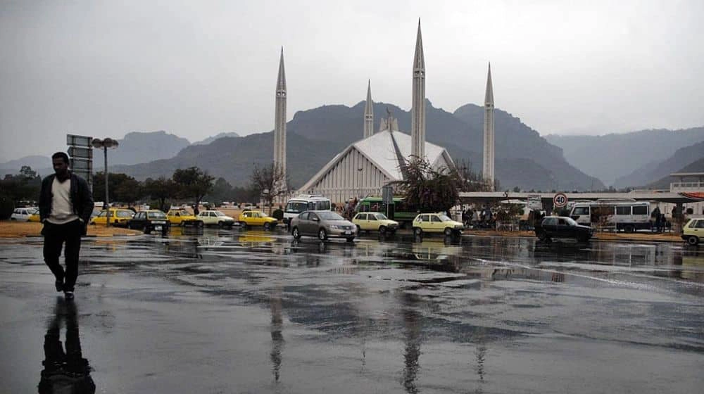 Isolated rain turns Islamabad weather today