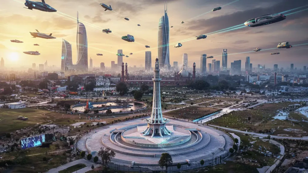 Lahore in 2060 according to Google Gemini Nano Banana AI studio