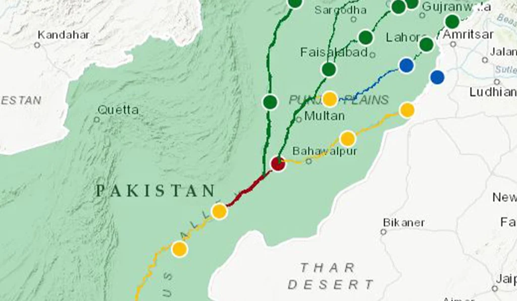 Water level rises at Guddu, exceptionally high flood at Panjnad
