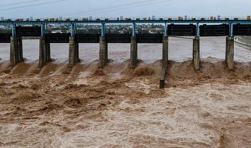 River Chenab and Sutlej in high floods