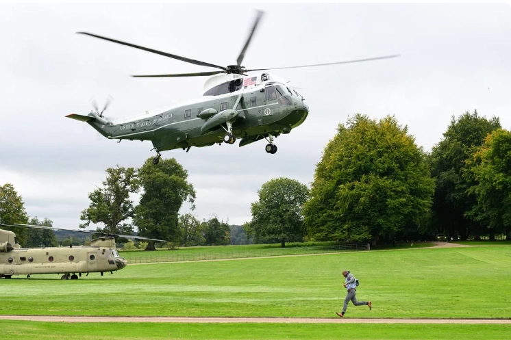 Donald Trump's helicopter makes emergency landing