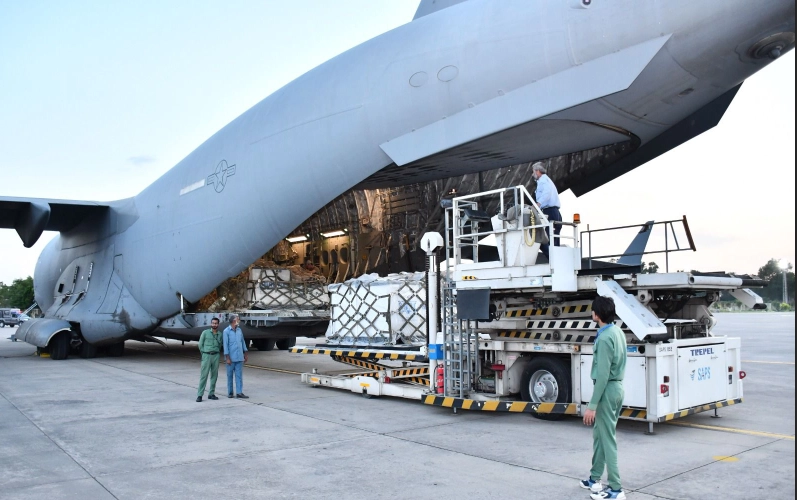 US aid arrives for flood affectees of Pakistan